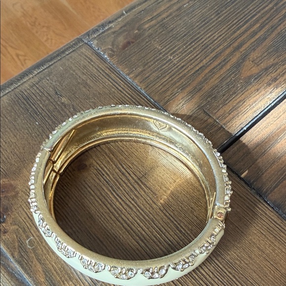 Stella & Dot Gold and Cream Bracelet with Sparkling Accents - Picture 2 of 3